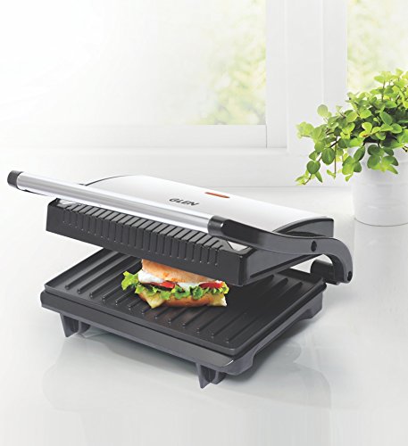 GLEN 700W 3029 Sandwich Grill Maker (Black)