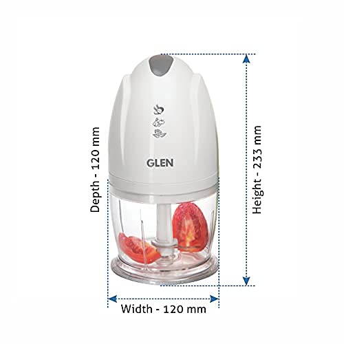 Glen Mini Electric Chopper 200 Watts Capacity 400 ml (SA4041) White, 2 Years warranty