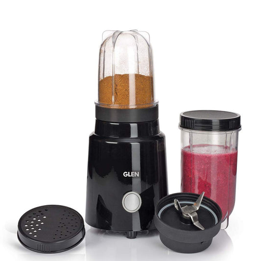 Glen Active Electric Nutri Blender 350 Watt | 2 Interchangeable Jars | Stainless Steel Blades, 2 Years Warranty - Black (Sa4048N), 350 Watt