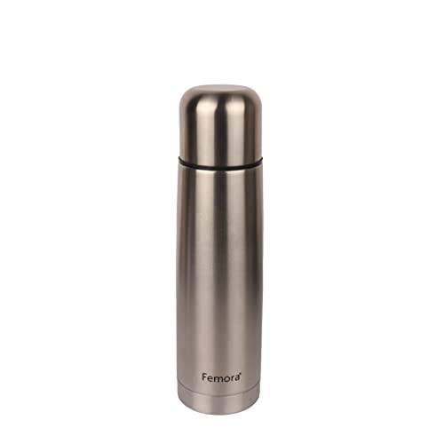 Femora Bullet Thermosteel Stainless Steel Water Bottle Flask Bottle, Hot and Cold, 750ml, 1 Piece, Silver