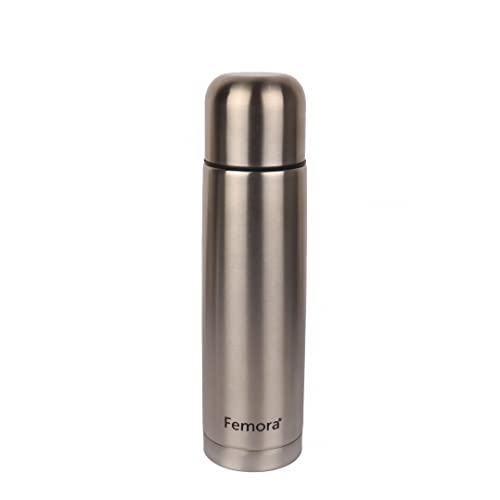 Femora Bullet Thermosteel Stainless Steel Water Bottle Flask Bottle, Hot and Cold, 750ml, 1 Piece, Silver