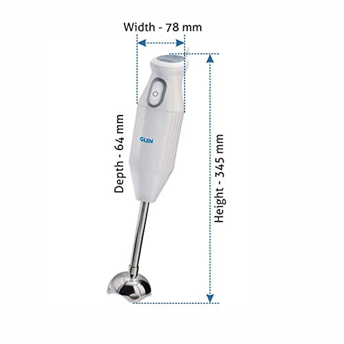 Glen Hand Blender 4049 Stainless Steel Arm 200 watt- ISI Certified