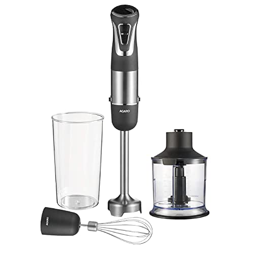 AGARO 33286A 800W Hand Blender & Chopper - Grey/Black