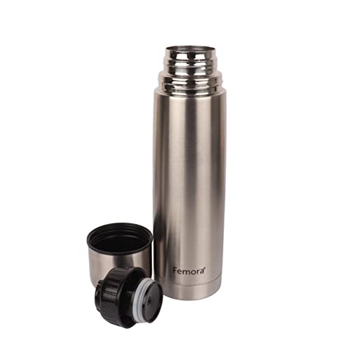 Femora Bullet Thermosteel Stainless Steel Water Bottle Flask Bottle, Hot and Cold, 750ml, 1 Piece, Silver