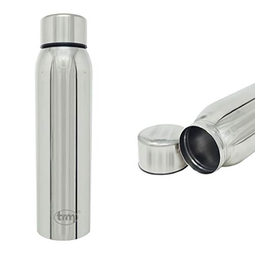 TRM 900 ML Stainless Steel Water Bottle Flask Home Appliances, Single Walled Bottle Leak Proof Rust Free Jointless Design (1 Pc)