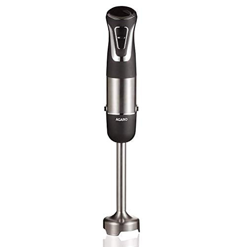 AGARO Marvel 800-Watt Hand Blender with 2 Blending Modes & Speed Regulator (Grey/Black)