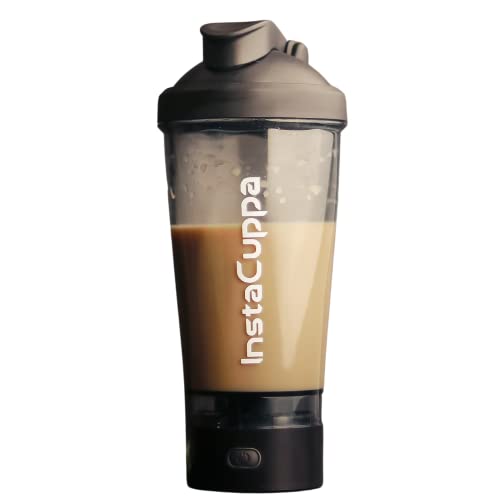 InstaCuppa Electric Protein Shaker Bottle, 500 ML USB Rechargeable, Cup for Protein Shakes And Meal Replacement Shakes, BPA Free, Made With Tritan (Pack of 1)