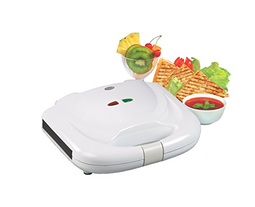 Glen Grill Sandwich Maker -750 Watt (SA-3028 Grill, White)